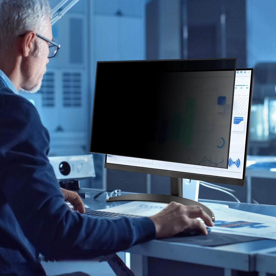 PYS 23,8 Zoll Blickschutzfolie für 16:9 Ultra-Slim Bezel Monitor Selbstklebend Abnehmbar Blickschutz