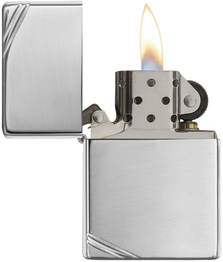 Zippo 260 24095 Hexagon Design Benzinfeuerzeug, Messing, Chrome High Polished, Chrome High Polished