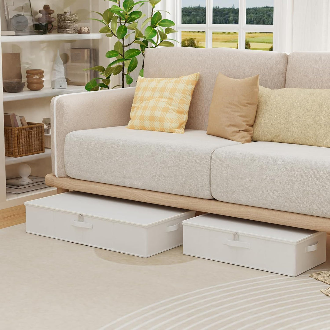 Unterbett Aufbewahrungsbox mit Deckel, Faltbare Aufbewahrungstasche, Unterbettkommode, Transporttasc