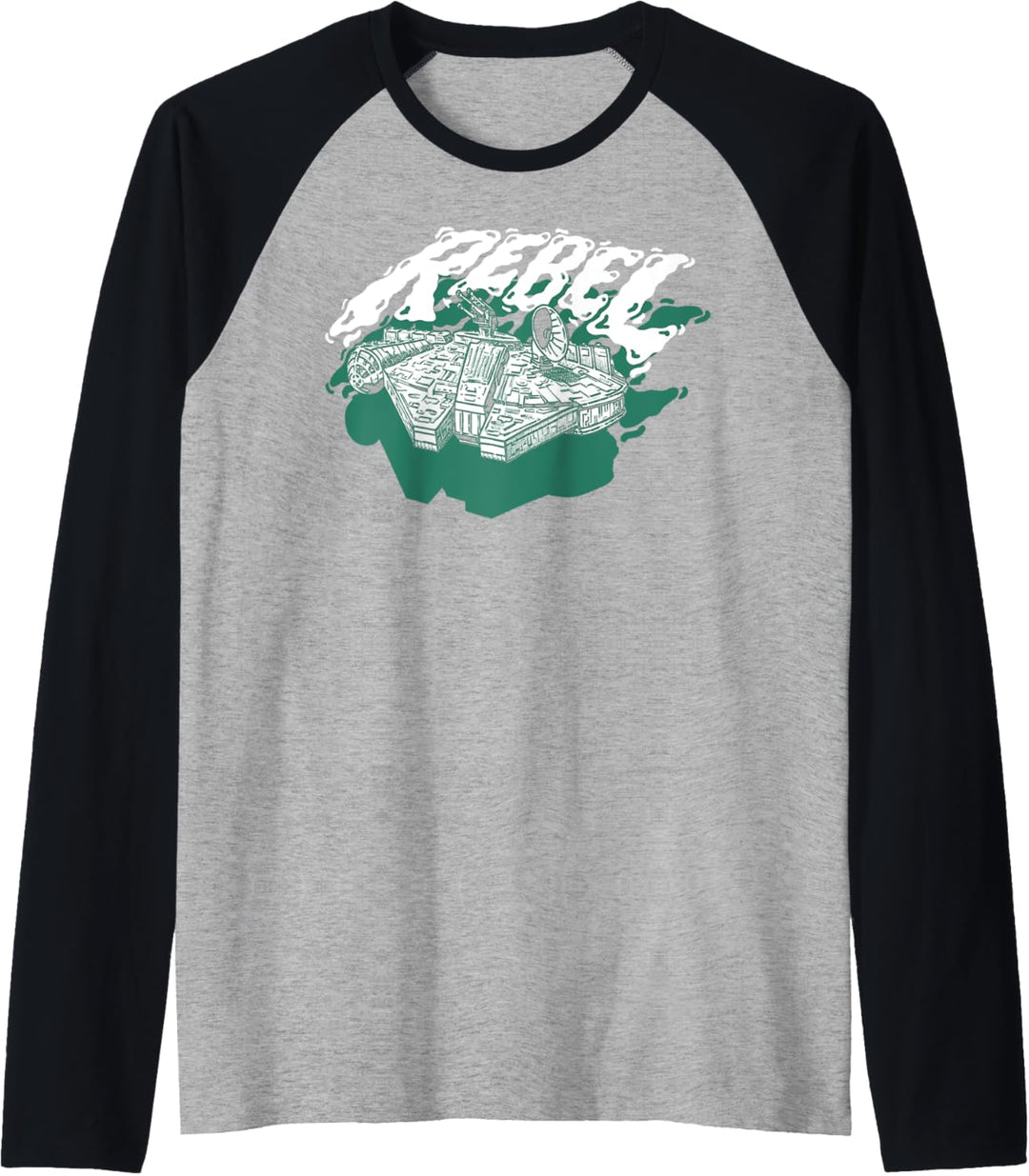 Star Wars Rebel Falcon Grunge Poster Raglan