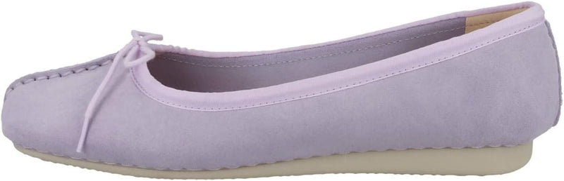 Clarks Damen Freckle Ice Ballerinas 38 EU Lilac Suede, 38 EU Lilac Suede