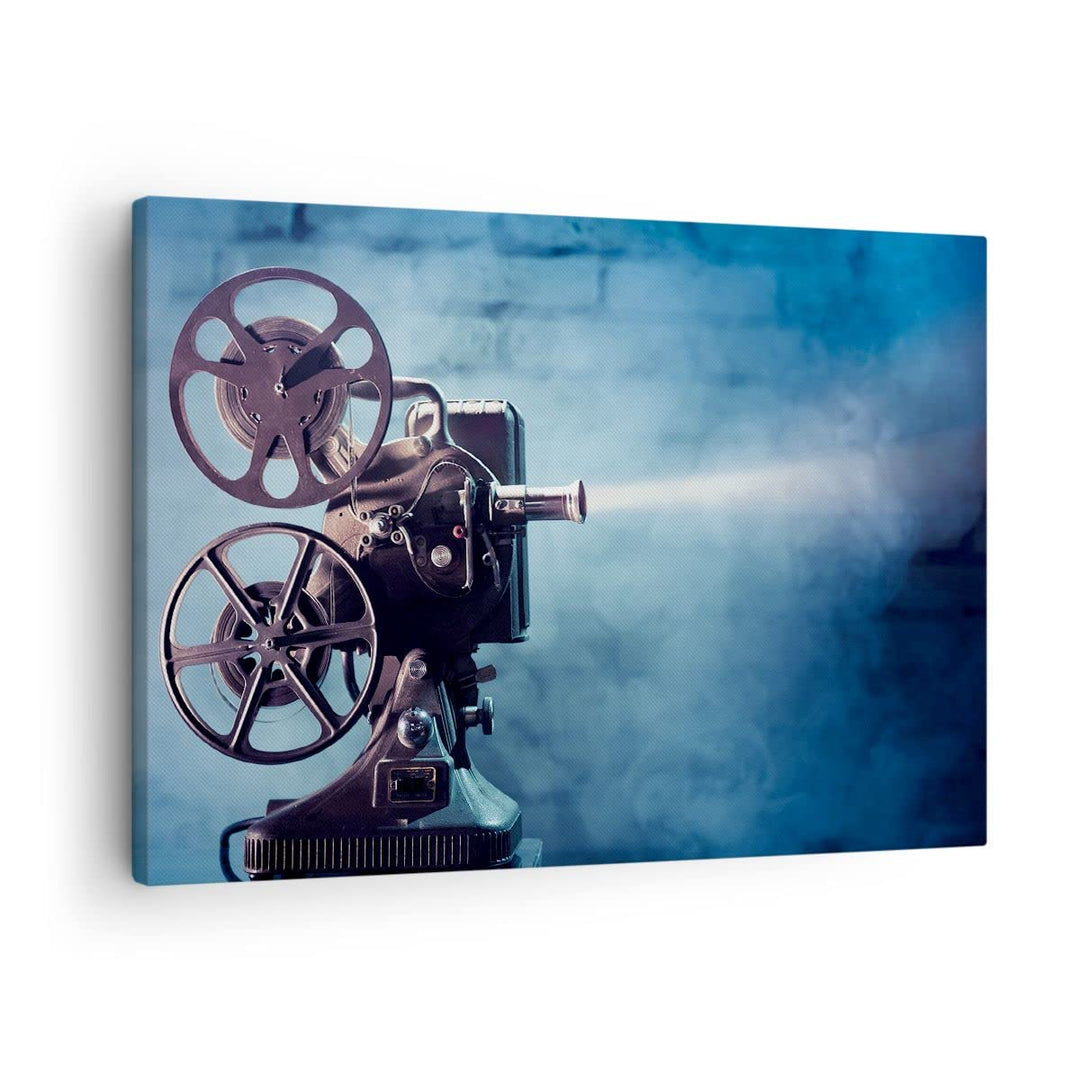 Bilder auf Leinwand Film projektor gedächtnis geschichte Leinwandbild 70x50cm Wandbilder Dekoration