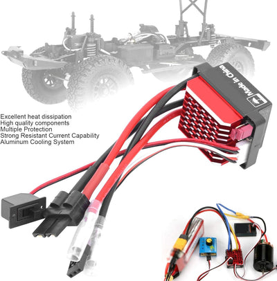 VGEBY Elektronischer Geschwindigkeitsregler, 360A Brushed ESC RC Crawler Auto Bidirektional Brushed