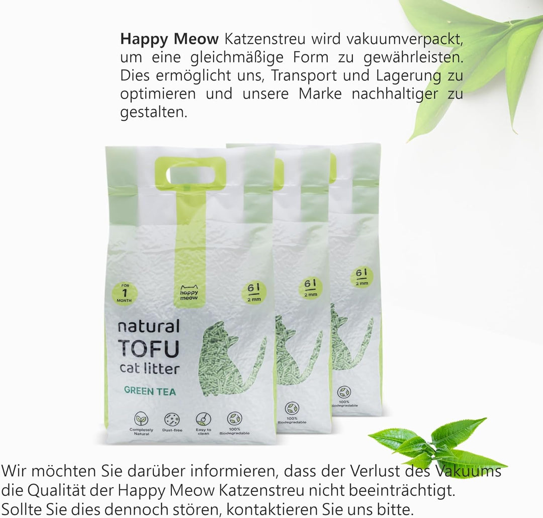 Tofu-Katzenstreu für Katzen (18L/7,5Kg) - Natürlich und biologisch abbaubar - Sofortiges Klumpen, st