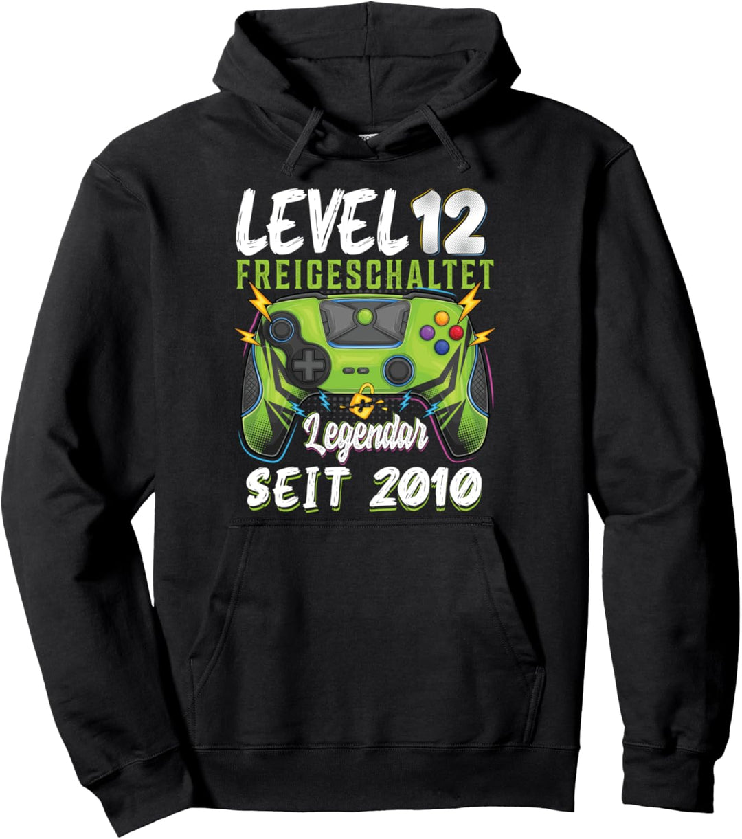12 Jahre Level 12 Freigeschaltet Legendar Seit 2010 Kinder Pullover Hoodie