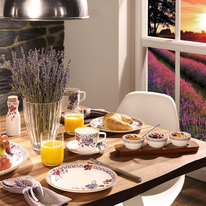 Villeroy & Boch – Artesano Schalenset 4 teilig Weiss, Dipschälchen Set mit Schälchen und Servierplat