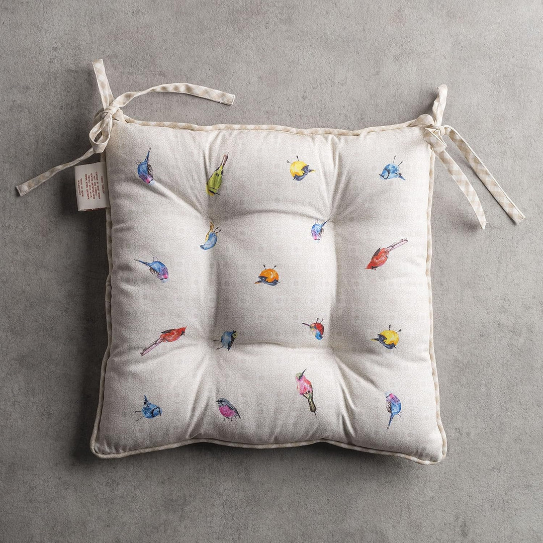 Maison d' Hermine Birdies on Wire Satz von 2 Sitzkissen 40 cm x 40 cm | Ostern, Birdies On Wire