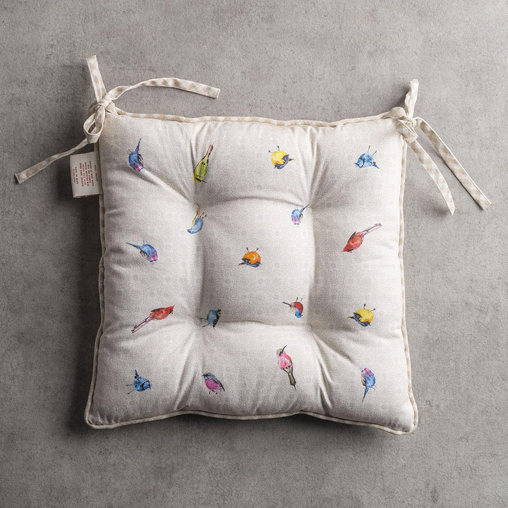 Maison d' Hermine Birdies on Wire Satz von 2 Sitzkissen 40 cm x 40 cm | Ostern, Birdies On Wire