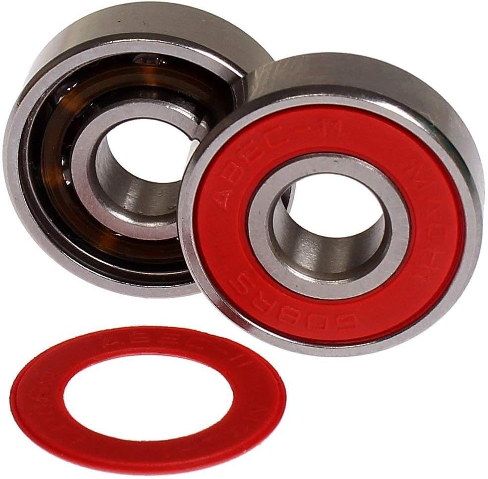 FunTomia 8, 16 oder 32 Stück ABEC-9 608er 2RS MACH1 Renn Kugellager/Lager + Spacer z.B. für Inliner