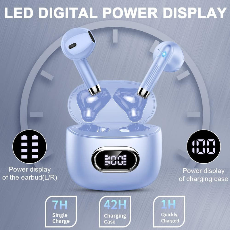 Bluetooth 5.3 Kopfhörer In Ear Kopfhörer Kabellos Bluetooth mit ENC Dual Mic, Kabellose Kopfhörer 42