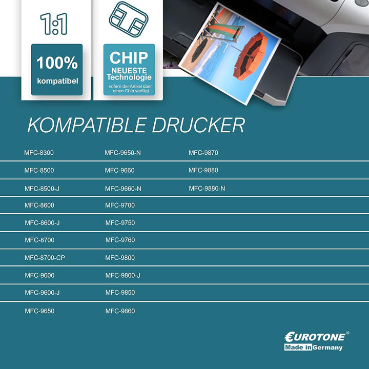 3X Kraft Office Supplies Toner kompatibel für Brother Fax 4750 5750 8350 8360 8750 P PLT ersetzt TN6