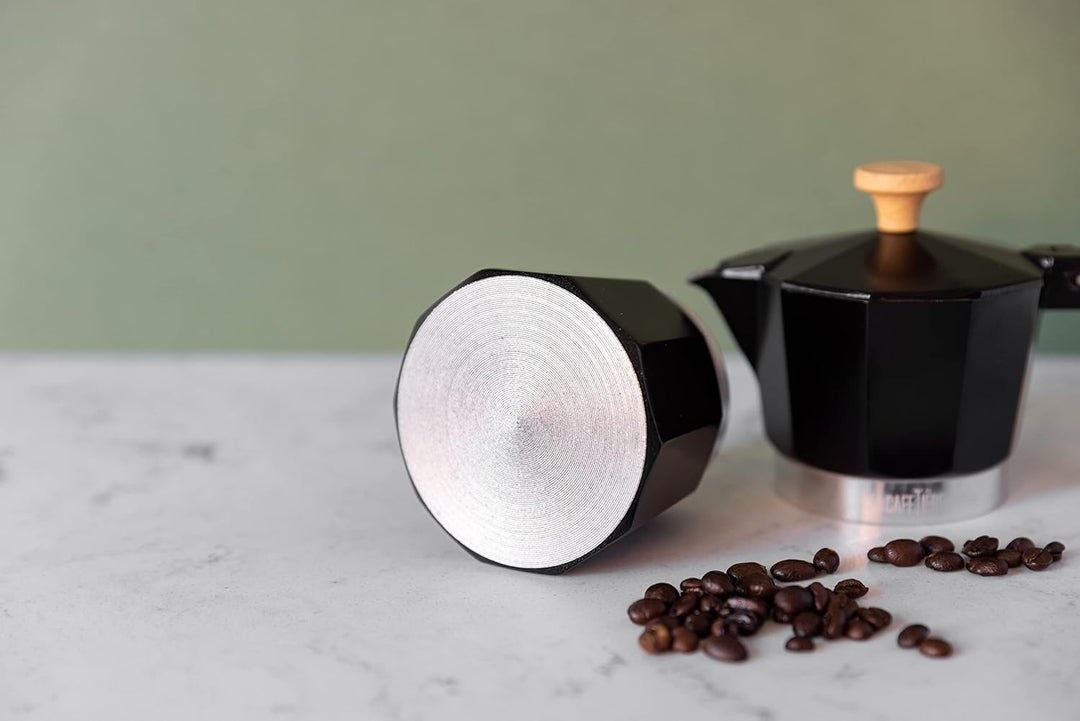 La Cafetière Venice Espressokocher, Aluminium Schwarz Three Cup, Schwarz Three Cup