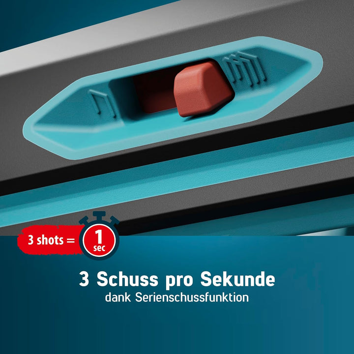 NOVUS TOOLS Akku Tacker J-550 Set inkl. 11.800 Klammern │ Für Feindrahtklammern 6-14 mm und Nägel 16