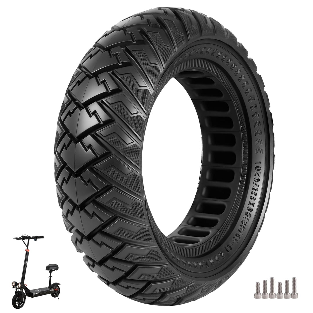 10×3 Vollgummireifen 255X80(80/65-6) Solide Reifen für Kukirin G3 Pro/Kukirin G2 Max/Joyor y8-s/Joyo