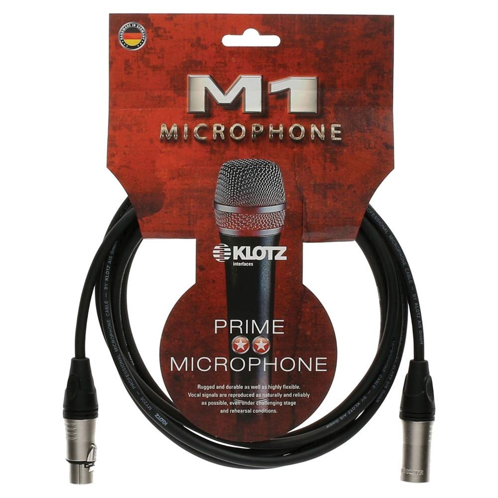 Klotz M1K1FM0500 M1 XLR Mikrofonkabel, Stecker auf Buchse, 4,8 m, 4,9 m