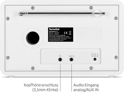 TechniSat DIGITRADIO 307 - DAB Radio (DAB+, UKW, Aux-Eingang, Kopfhöreranschluss, Favoritenspeicher,