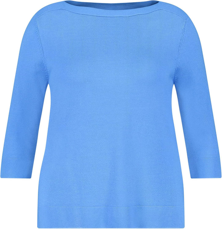Samoon Damen Pullover, Blue Bonnet