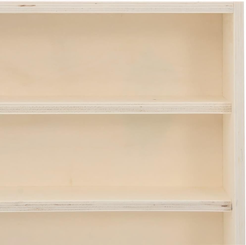 vidaXL Sammlervitrine aus Holz mit 6 Regalen, Wandvitrine für Wohnzimmer Esszimmer Schlafzimmer, Wan
