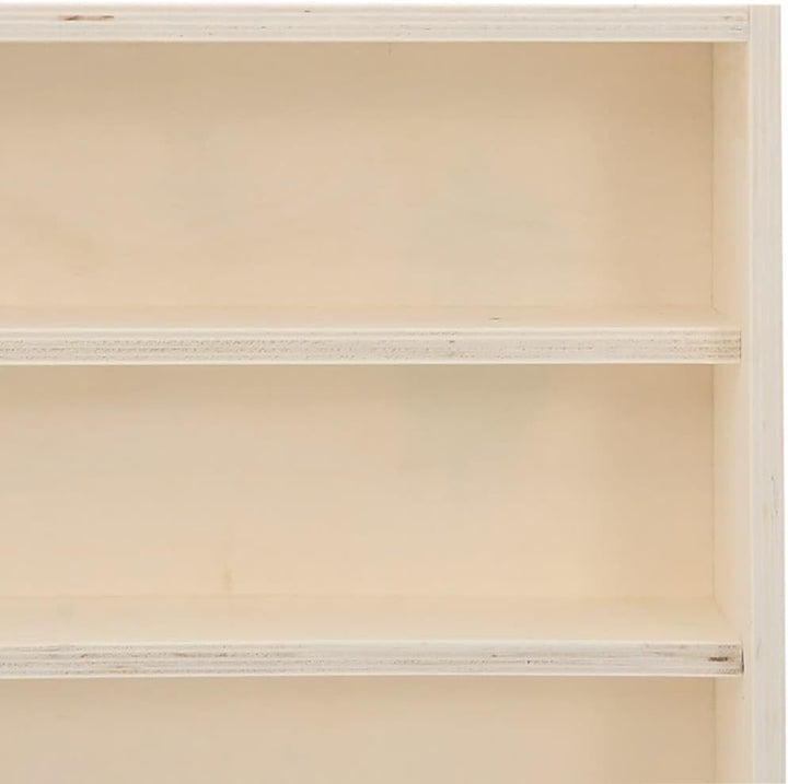 vidaXL Sammlervitrine aus Holz mit 6 Regalen, Wandvitrine für Wohnzimmer Esszimmer Schlafzimmer, Wan