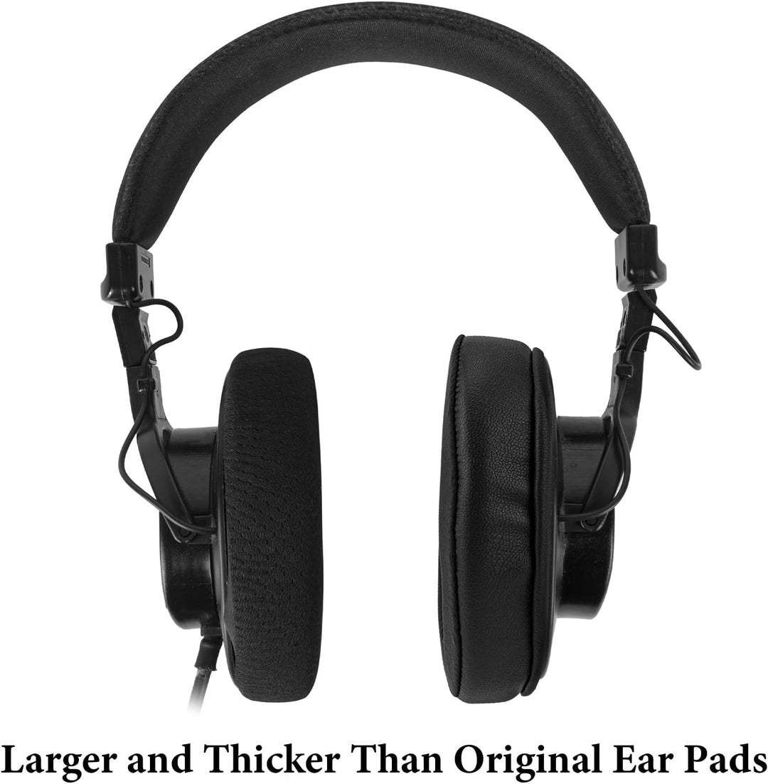 GEEKRIA Comfort Cooling Gel-Infused Cloth Ersatz-Ohrpolster für Kopfhörer SONY MDR-7506, MDR-V6, MDR