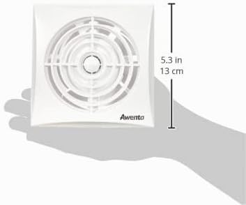 Badlüfter weiss Ø 100mm sehr leise + Leistungsstark Lüfter Ventilator Deckenlüfter Wandlüfter WZ Bad