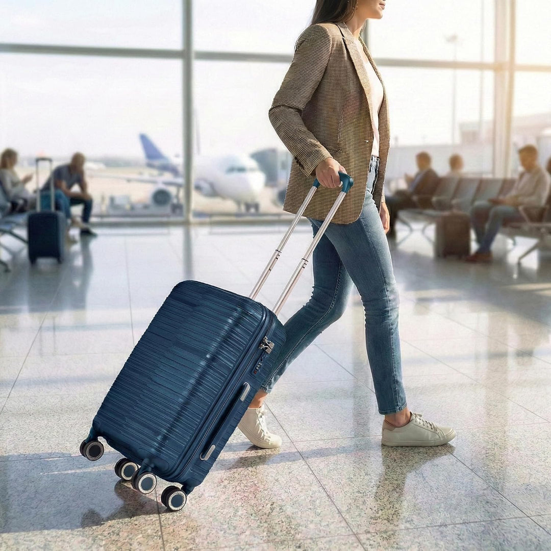 POSH Koffer Gross L 67x45x28 cm - 62L Hartschalenkoffer aus Polypropylen - Ultraleicht 3,2 kg Trolle