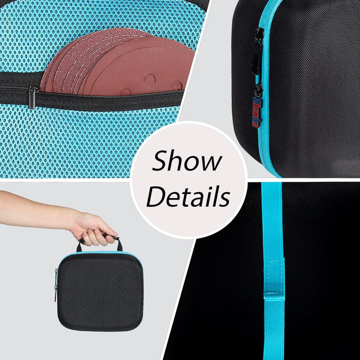 Khanka Hart Reise Tasche für Makita DBO180Z Akku-Exzenterschleifer 18V und Zubehör(Nur Tasche)