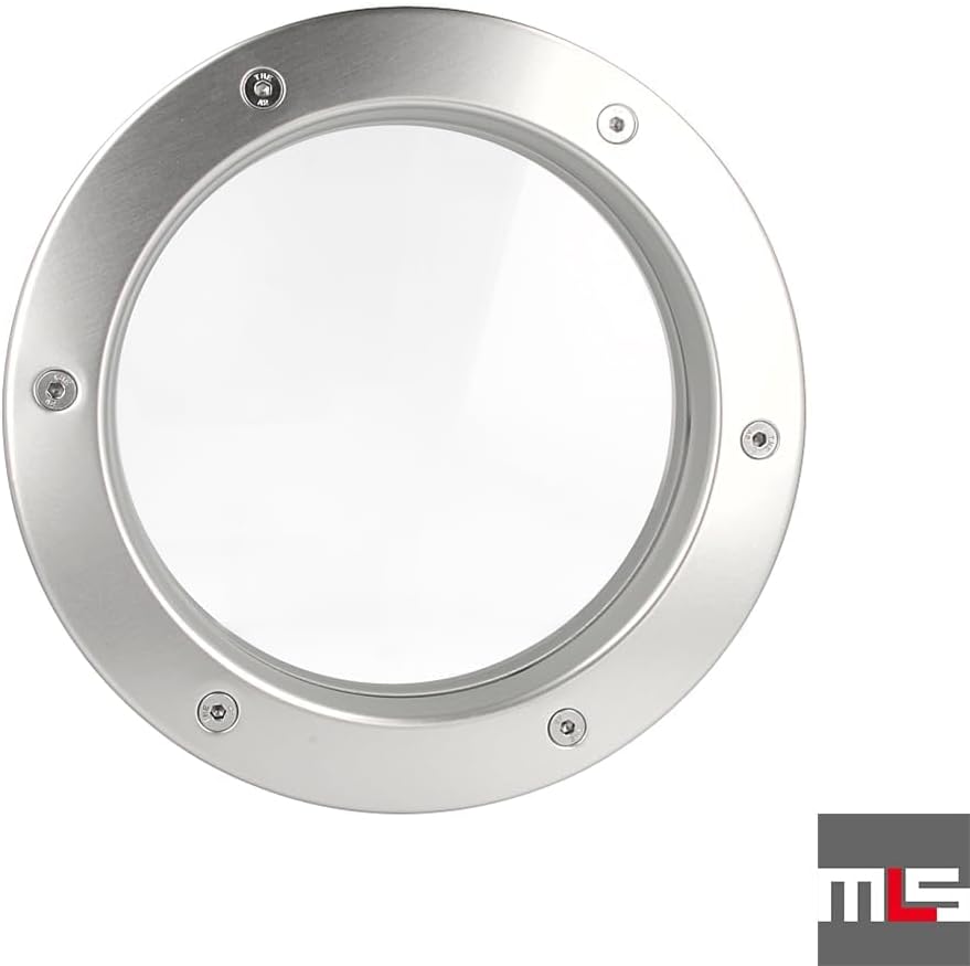 MLS Bullauge B4000, Bullauge für Türen, aus Robustem Aluminium, VSG-Sicherheitsglas, Passend für 40