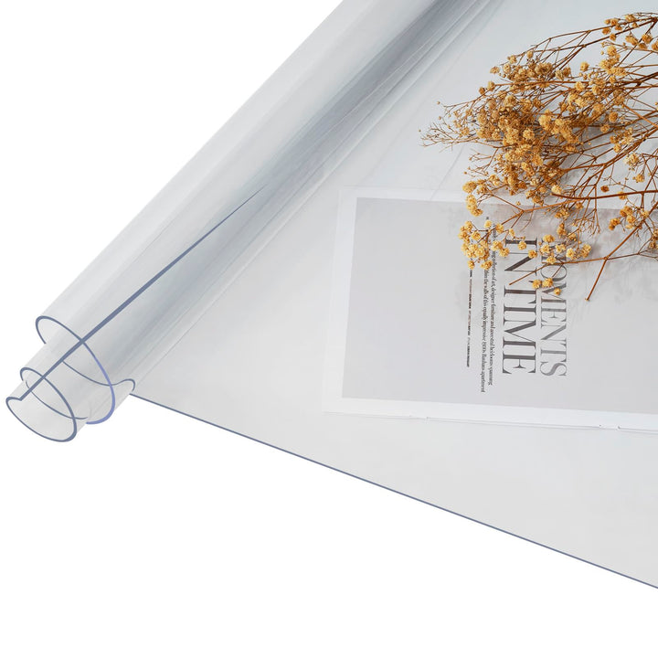 Laneetal Tischdecke Transparent 2 mm, Tischfolie Wasserdicht aus PVC, Tischschutz Rechteckig abwasch