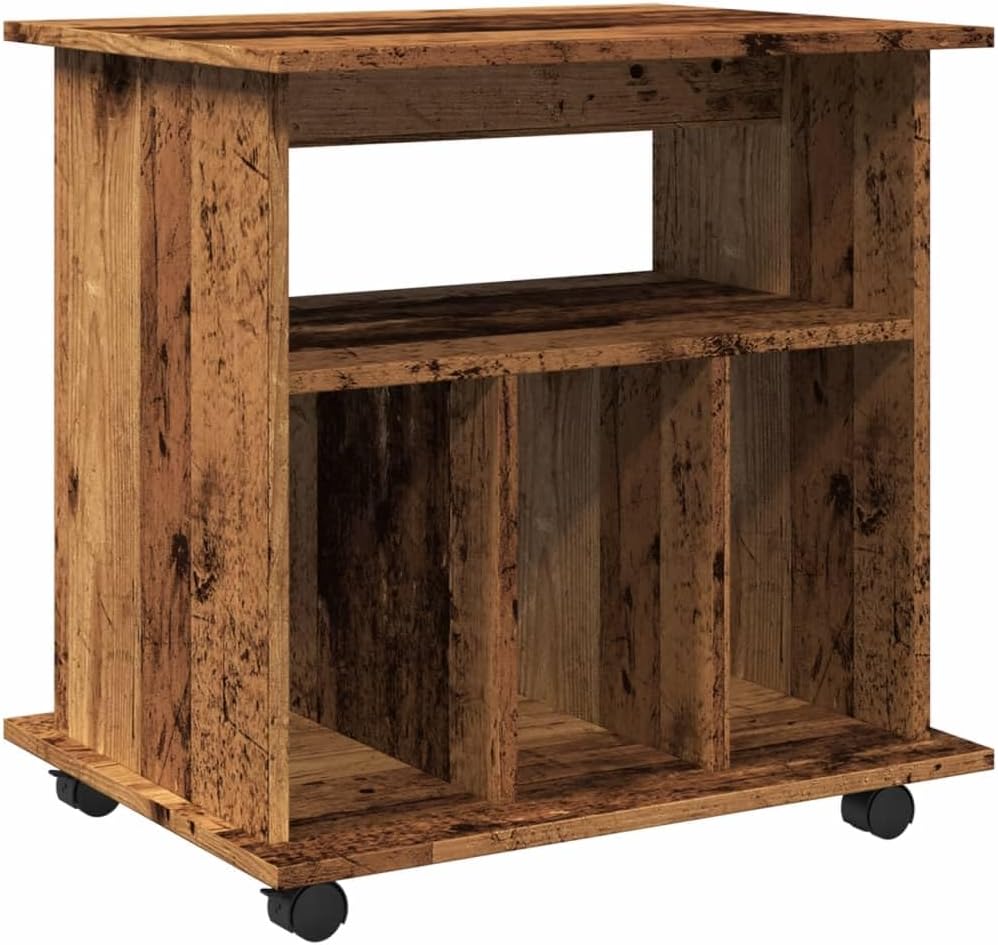vidaXL Rollcontainer, Aktenschrank mit Stauraum, Rollschrank für Büro Arbeitszimmer, Bürocontainer B