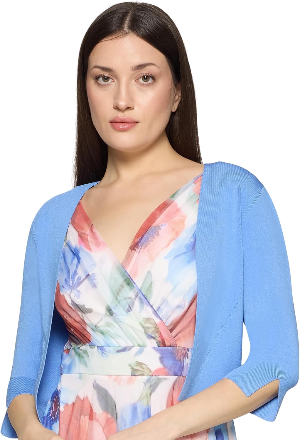 Vera Mont Damen 0226/4106 Strickjacke XS Paris Blue, XS Paris Blue
