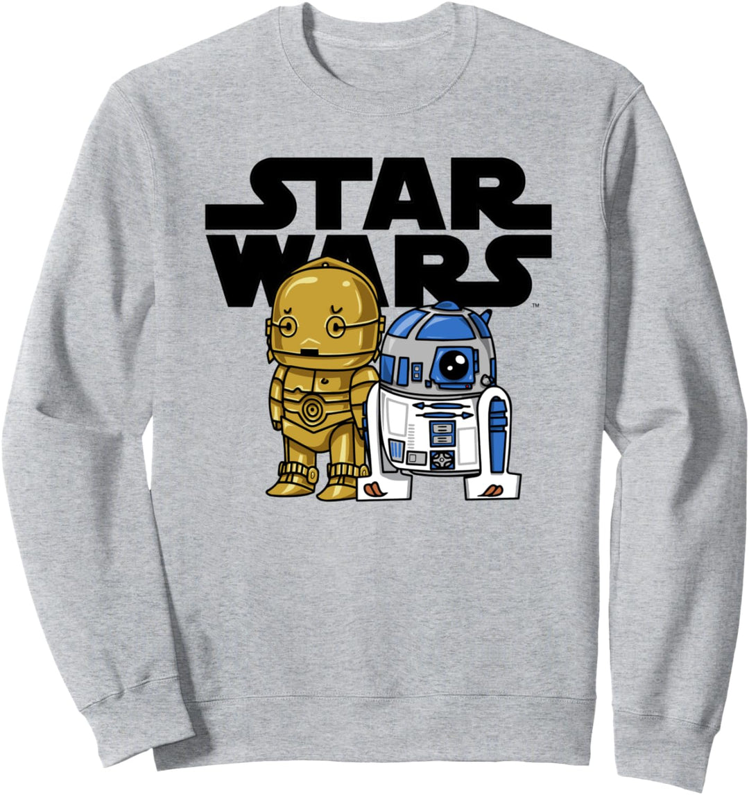 Star Wars Boba R2-D2 and C-3PO Cute Cartoon Sweatshirt