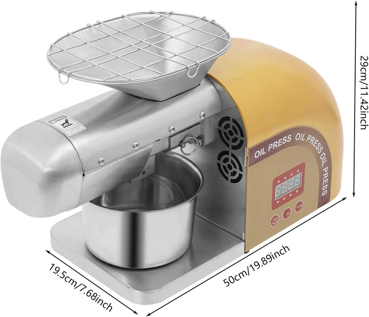 ÖLkuchen Hochleistungs ÖLpresse Automatische SesamöLmaschine ÖLextraktor Aus Edelstahl Kommerzielle
