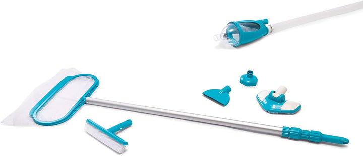 Intex Deluxe Pool Maintenance Kit - Poolzubehör - Pool Reinigungsset - 5-teilig, Mehrfarbig 5-teilig