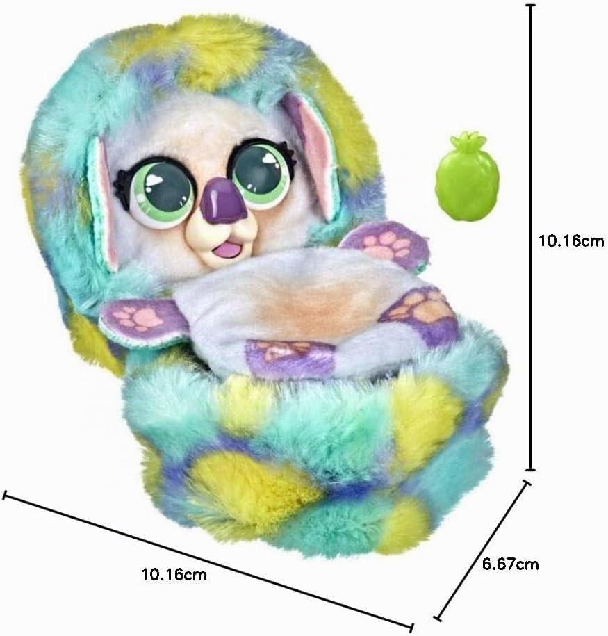 furReal Rollies Plüschspielzeug, Überraschungstierchen, Geräusche, Überraschungsaccessoire, 9 Sammel