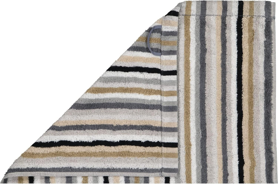 CAWÖ Home Handtücher Life Style Streifen 7048 Kiesel - 37 Saunatuch 70x180 cm, Saunatuch 70x180 cm