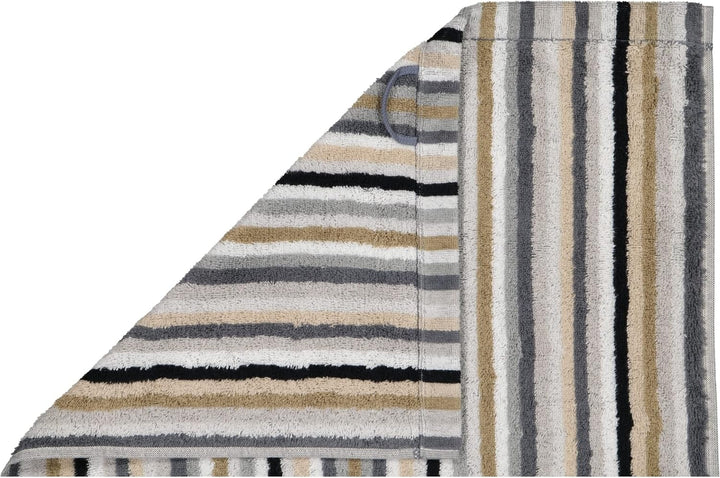 CAWÖ Home Handtücher Life Style Streifen 7048 Kiesel - 37 Saunatuch 70x180 cm, Saunatuch 70x180 cm