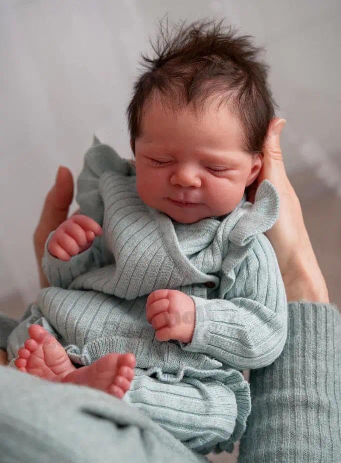 Zero pam Reborn Puppen Lebensecht-45CM Reborn Baby Mädchen, Lebensechte Babypuppen, Echte Babypuppe