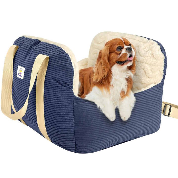 Pawaboo Hund Autositz, Hund Booster Autositz für Klein Hunde, Welpensitz für Auto mit Fest Schnalle