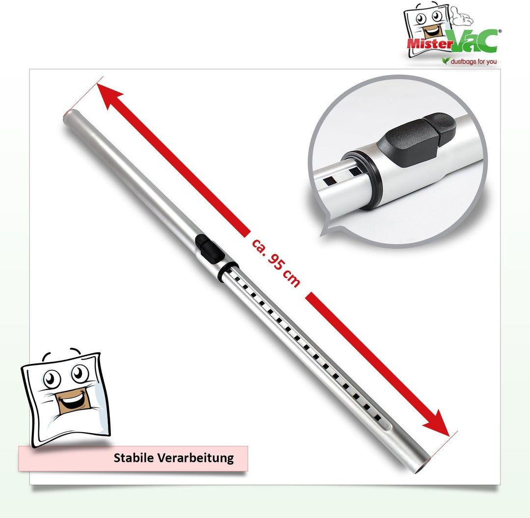 MisterVac | Teleskop-Staubsaugerrohr kompatibel mit Hoover BR71_BR21 Breeze