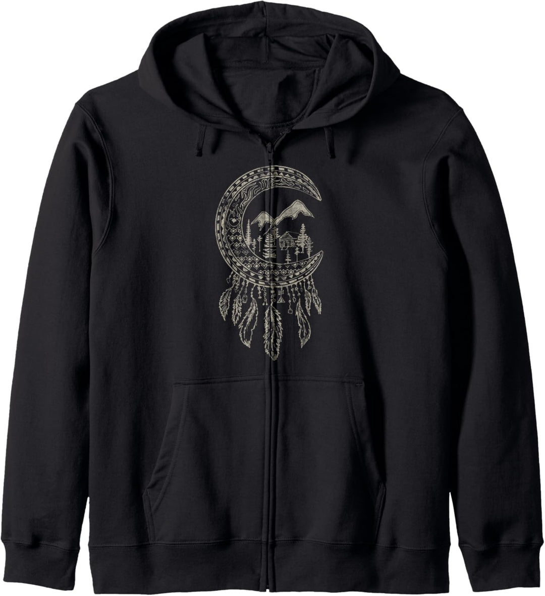 Twin Peaks Vintage Craft Boho Dream Catcher Kapuzenjacke