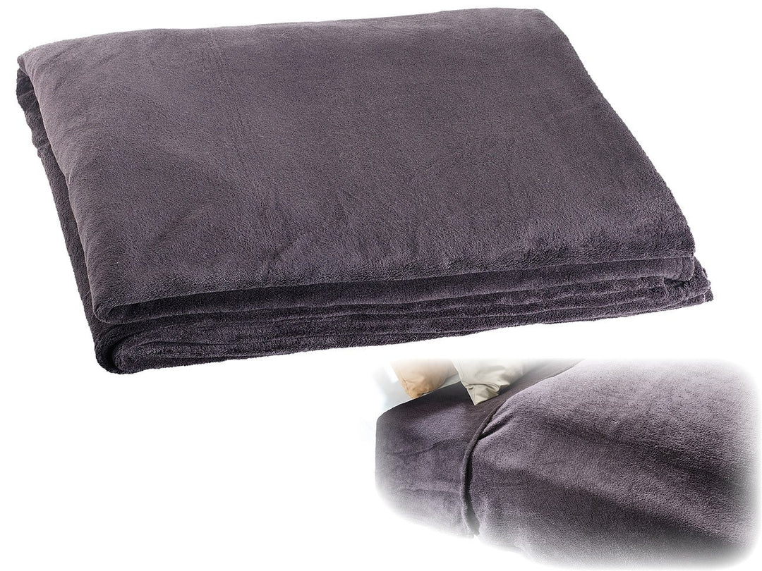 Wilson Gabor Fleecedecke: XXL-Luxus-Kuscheldecke aus Mikrofaser, 240 x 220 cm, 300 g/m², schwarz (Wo