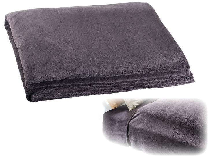 Wilson Gabor Fleecedecke: XXL-Luxus-Kuscheldecke aus Mikrofaser, 240 x 220 cm, 300 g/m², schwarz (Wo