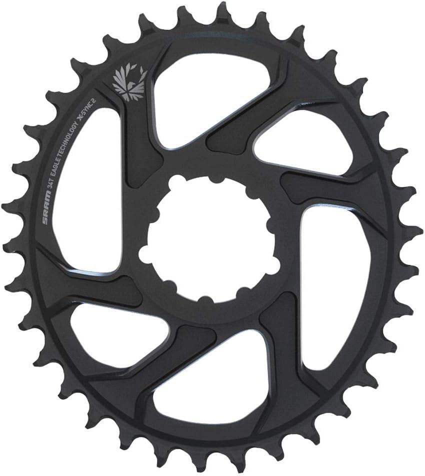 Sram X-Sync2 Eagle Boost Kettenblatt (34 Zähne | 12-Fach | Alu | Offset 3mm | DM) Schwarz, Schwarz