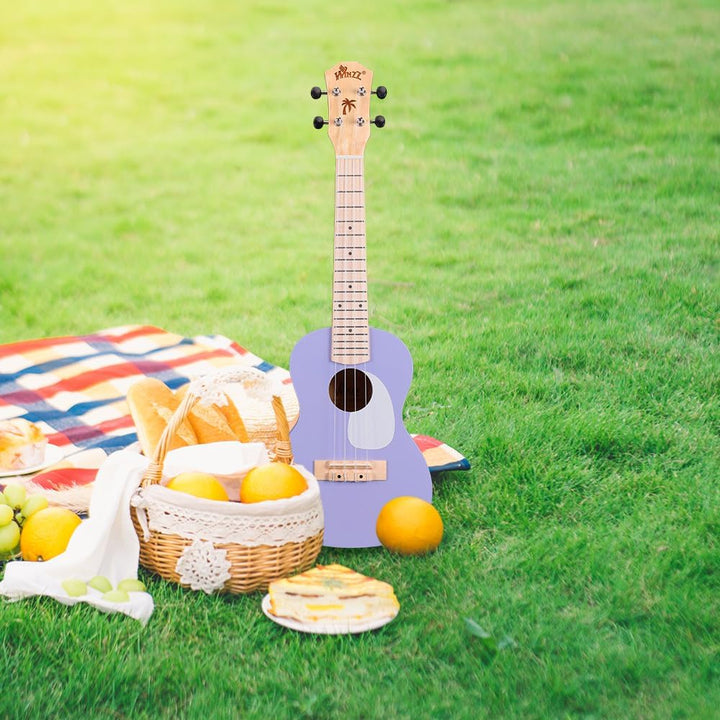 Winzz Ukulele Kinder Konzert, Ukulele Erwachsene Anfänger Set, 23 Zoll, mit 9 Zubehör, Kleine Einste