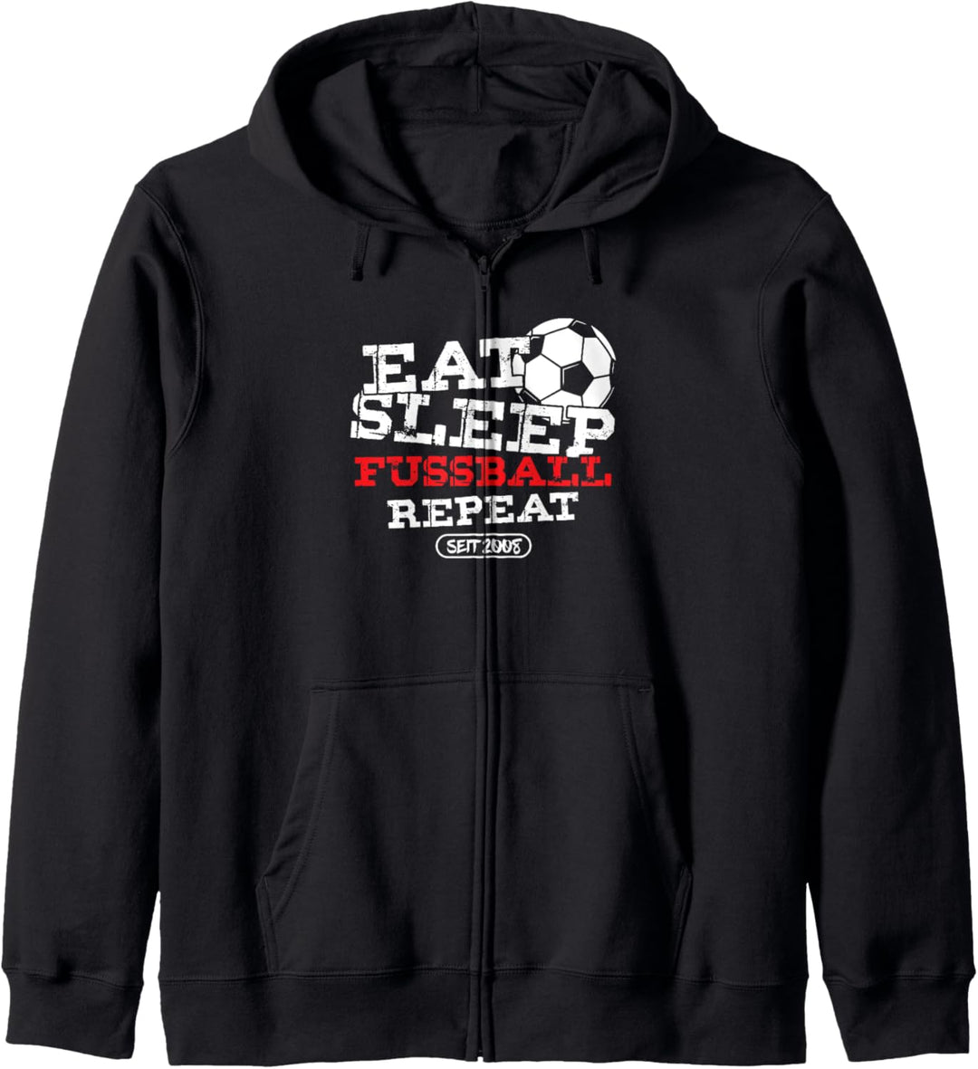 Fussballer Fussball Soccer Jahrgang 2008 Fussballplatz Geschenk Kapuzenjacke