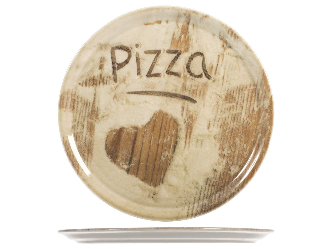 Saturnia Heart Pizzateller, Porzellan, sortiert, 33 cm, 6 Stück