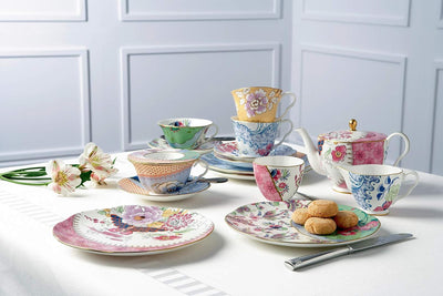 Wedgwood Butterfly Bloom theekop en schotel Mehrfarbig Modern, Mehrfarbig Modern