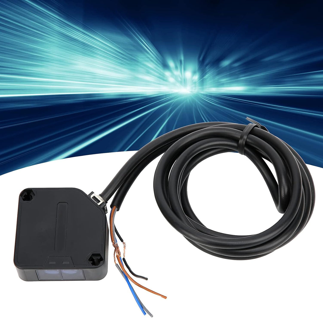 Universeller Fotoelektrischer Schaltersensor AC/DC 24–220 V, 5 Meter, Einstellbare Empfindlichkeit,