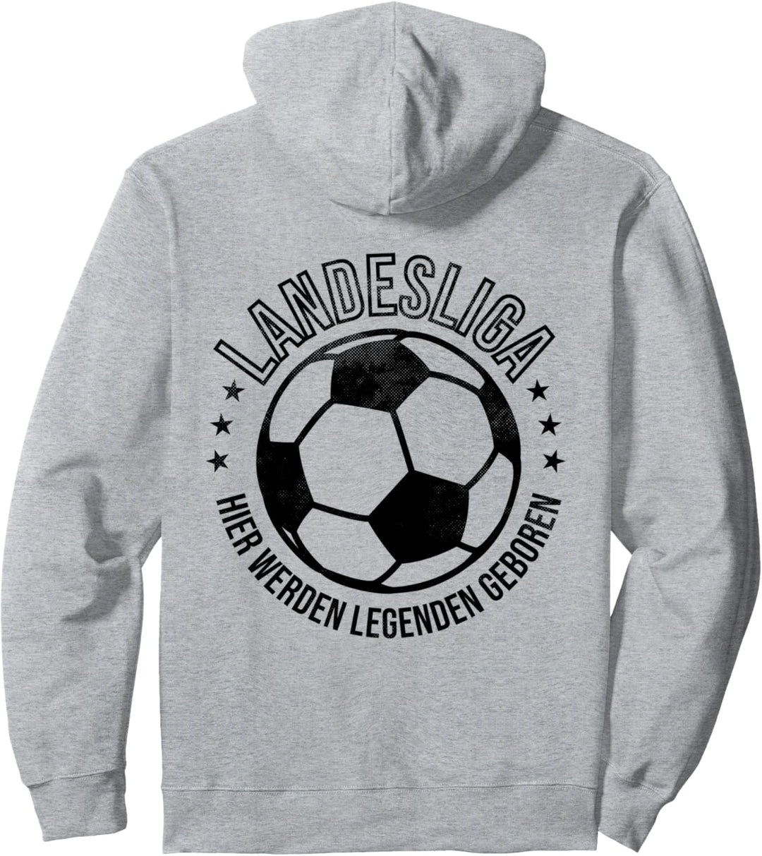 Fussball Spruch Unterhaus Kicken Landesliga Legende Meister Pullover Hoodie